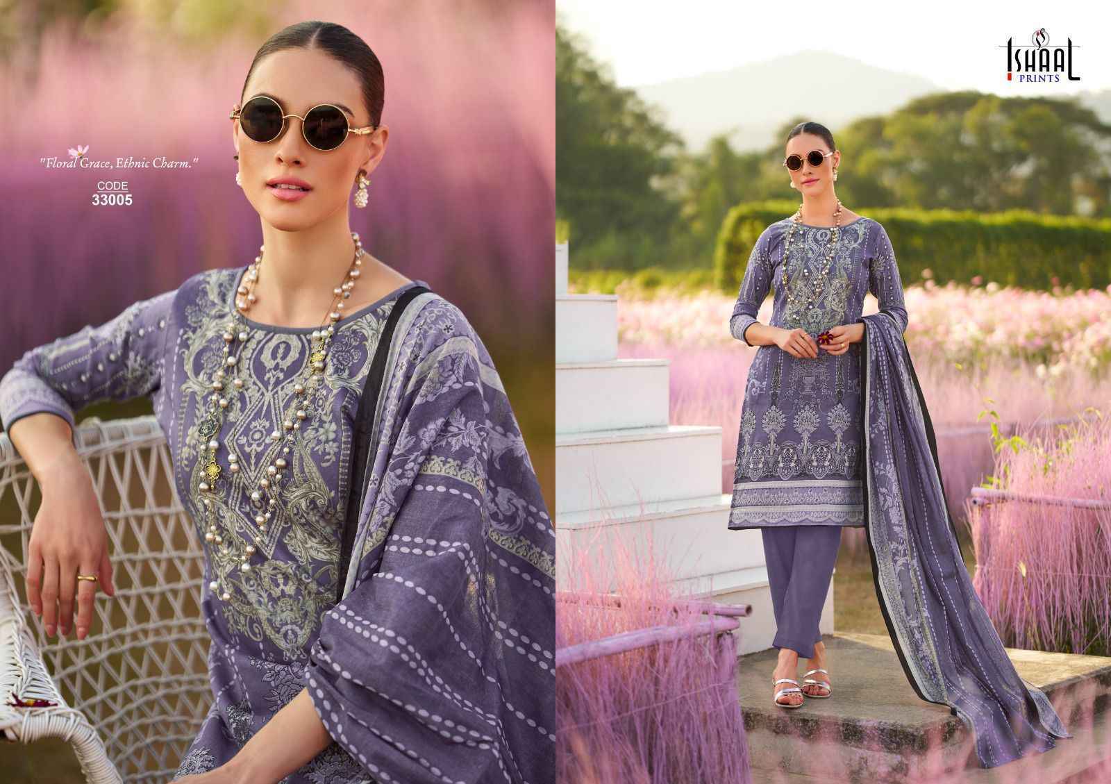Ishaal Prints Gulmohar Vol 33 Lawn Dress Material 10 Pcs Catalouge