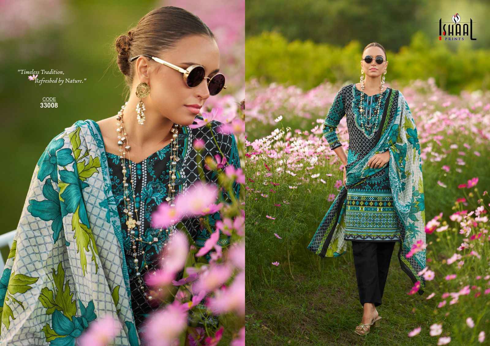 Ishaal Prints Gulmohar Vol 33 Lawn Dress Material 10 Pcs Catalouge