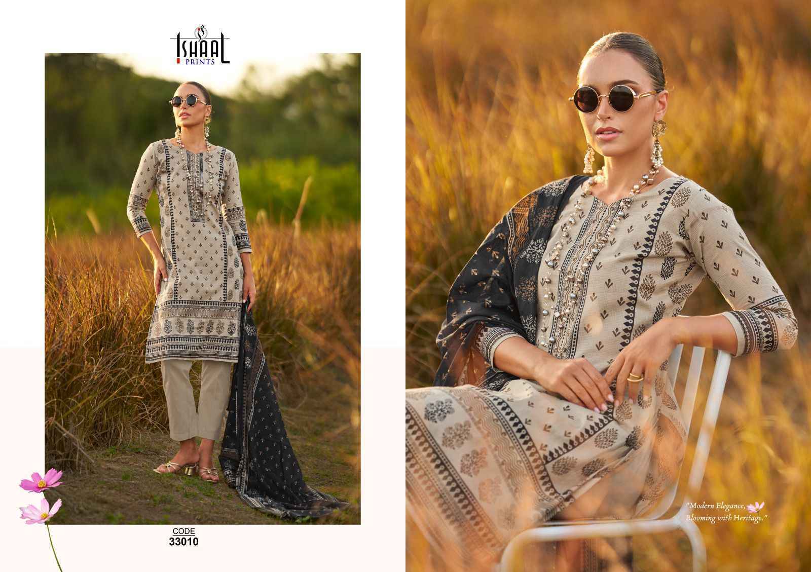 Ishaal Prints Gulmohar Vol 33 Lawn Dress Material 10 Pcs Catalouge