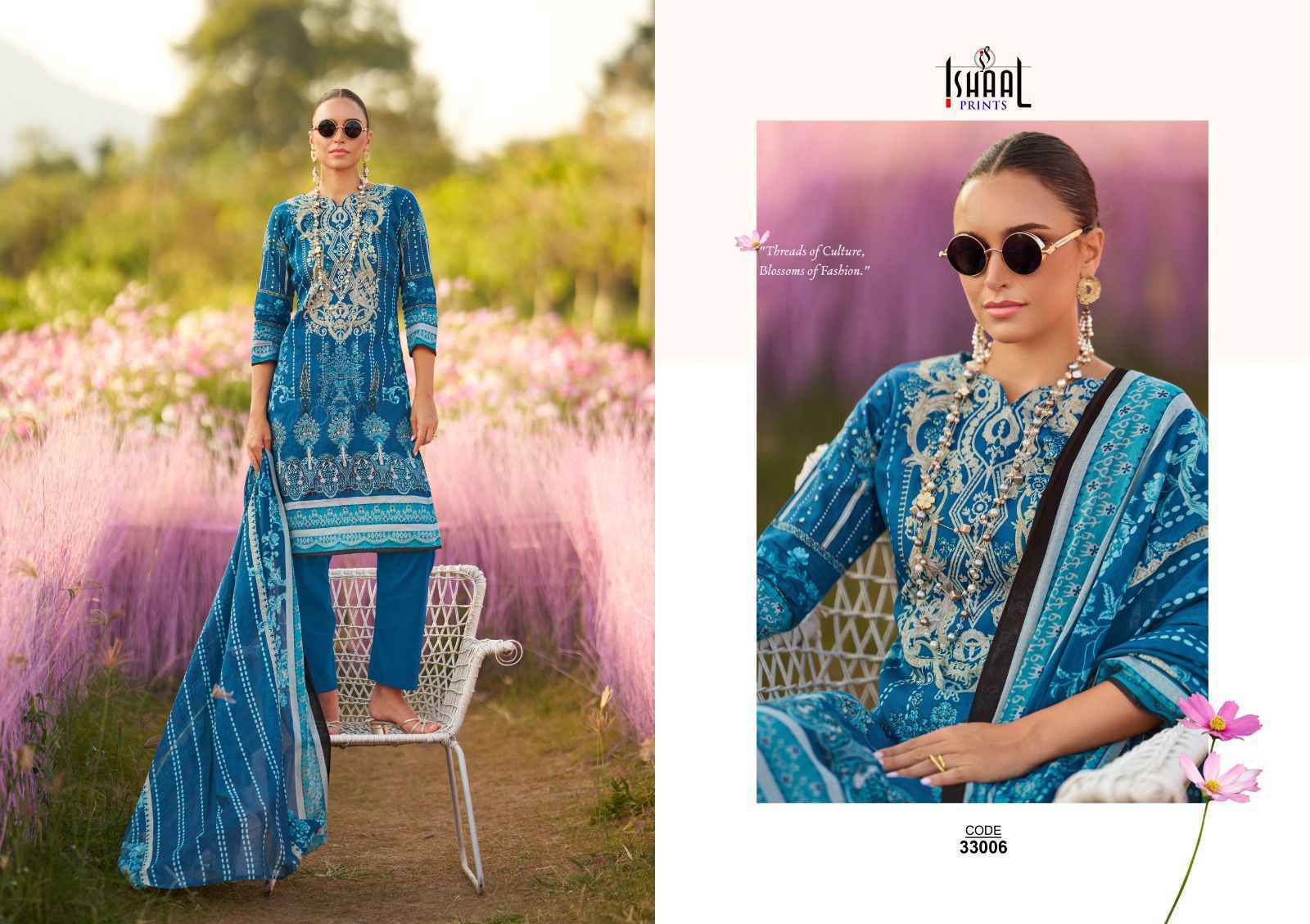 Ishaal Prints Gulmohar Vol 33 Lawn Dress Material 10 Pcs Catalouge