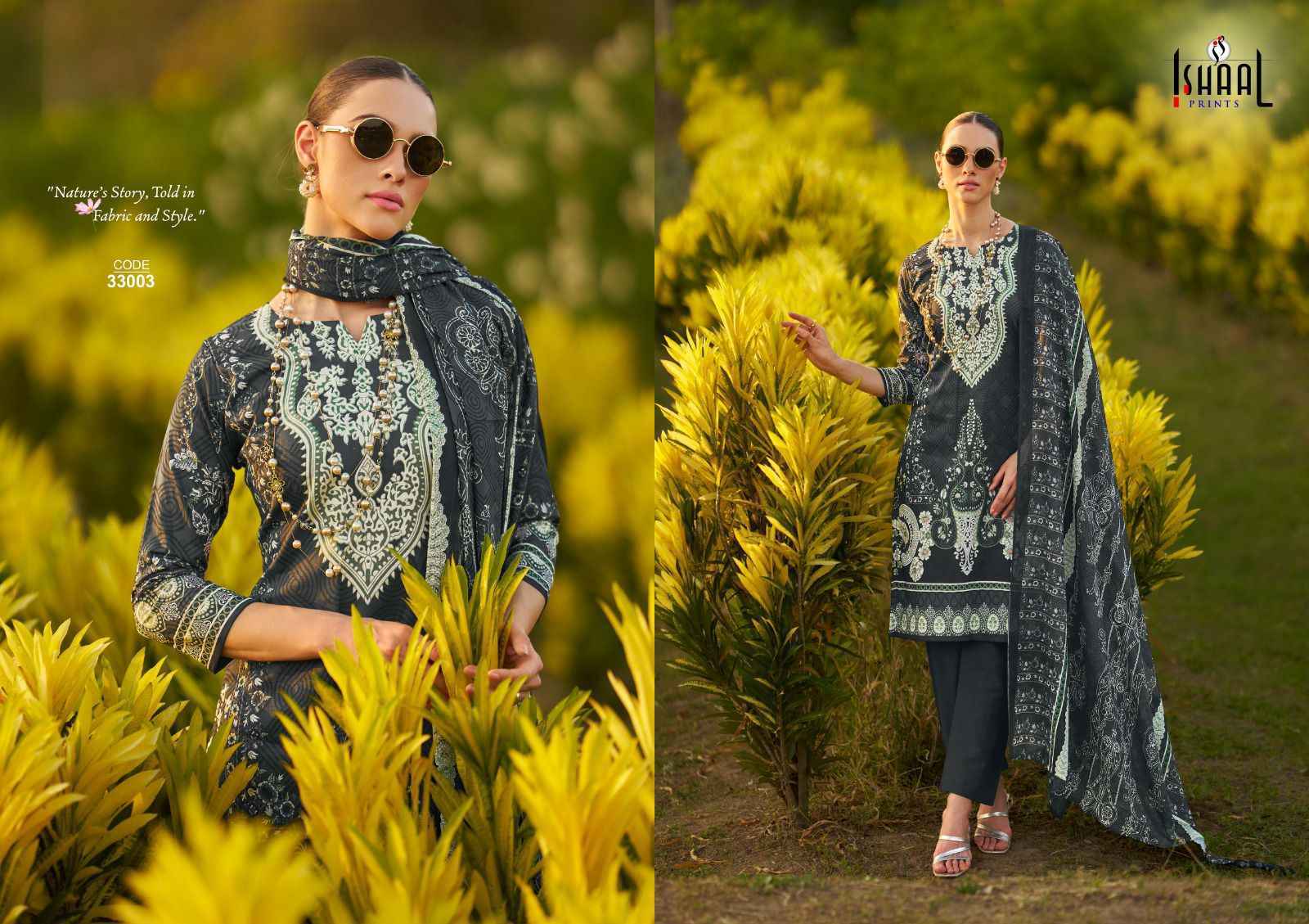 Ishaal Prints Gulmohar Vol 33 Lawn Dress Material 10 Pcs Catalouge