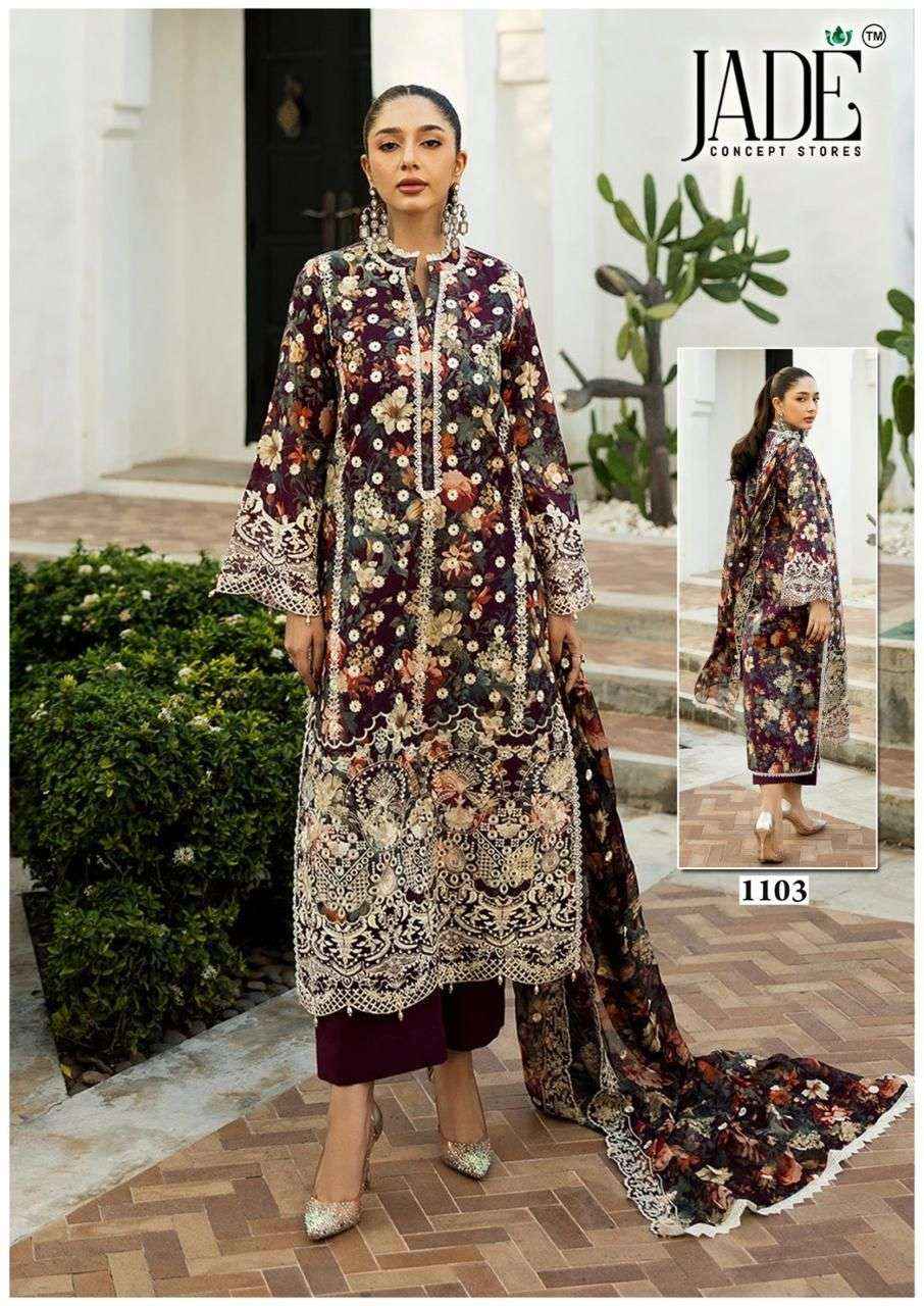 Jade Bin Saeed Heavy Luxury Vol 11 Readymade Cotton Dress 6 pcs Catalogue