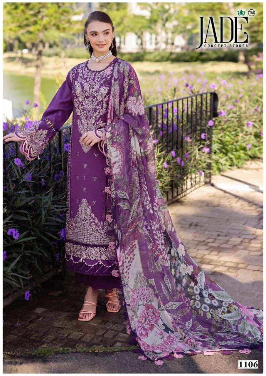 Jade Bin Saeed Heavy Luxury Vol 11 Readymade Cotton Dress 6 pcs Catalogue