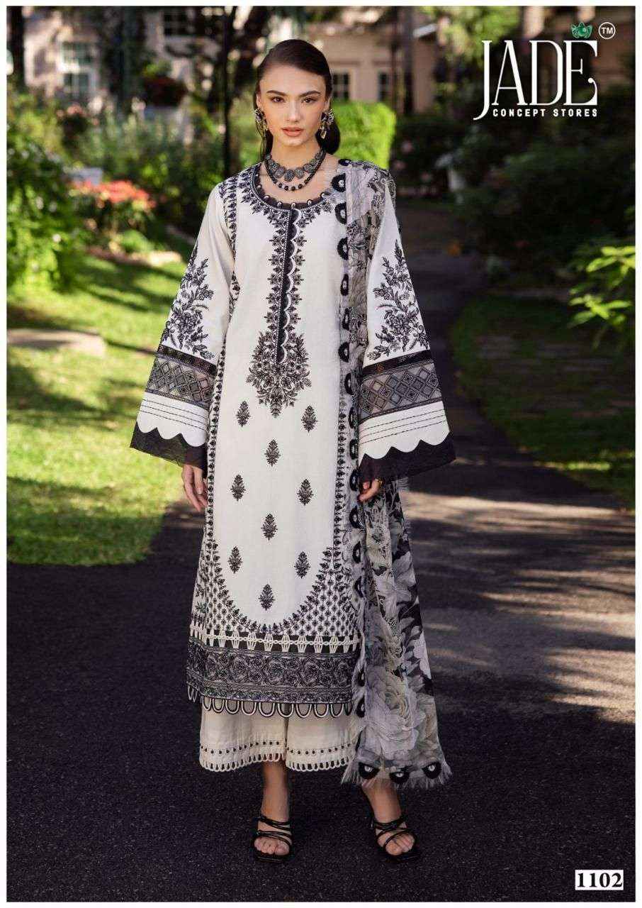 Jade Bin Saeed Heavy Luxury Vol 11 Readymade Cotton Dress 6 pcs Catalogue