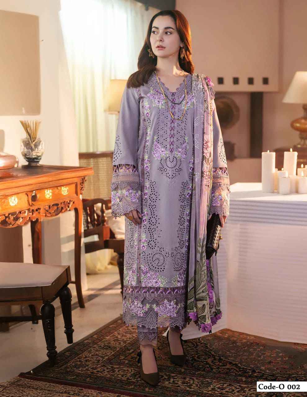 Jade Ombre Intezar Cotton Dress Material 6 pc Cataloge