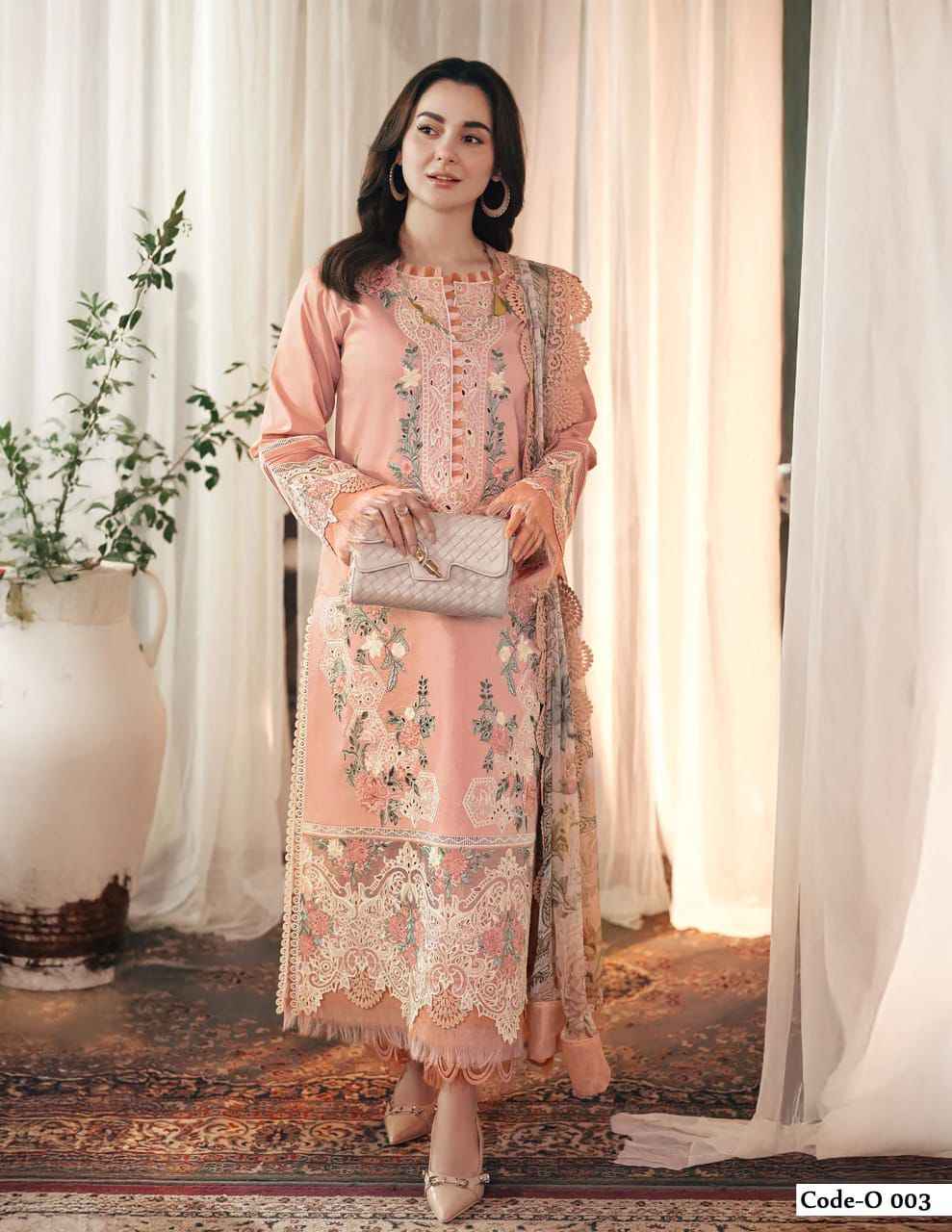 Jade Ombre Intezar Cotton Dress Material 6 pc Cataloge