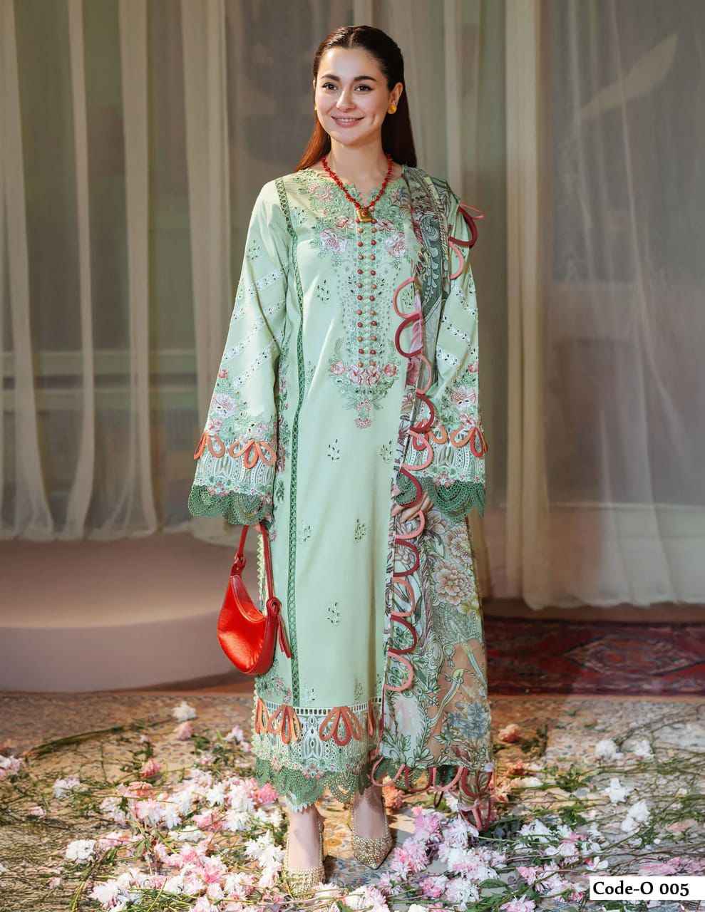 Jade Ombre Intezar Cotton Dress Material 6 pc Cataloge