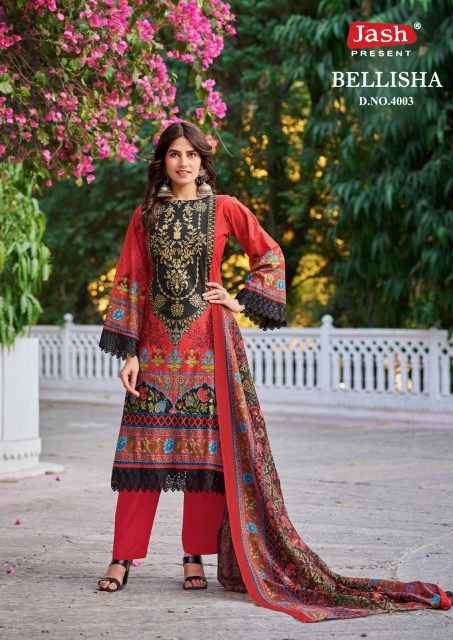 Jash Bellisha Vol 4 Cotton Dress Material 10 pcs Catalogue