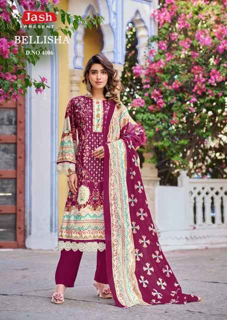 Jash Bellisha Vol 4 Cotton Dress Material 10 pcs Catalogue
