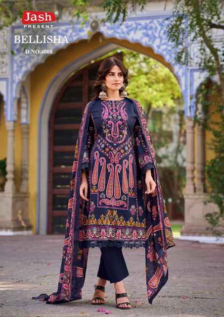 Jash Bellisha Vol 4 Cotton Dress Material 10 pcs Catalogue
