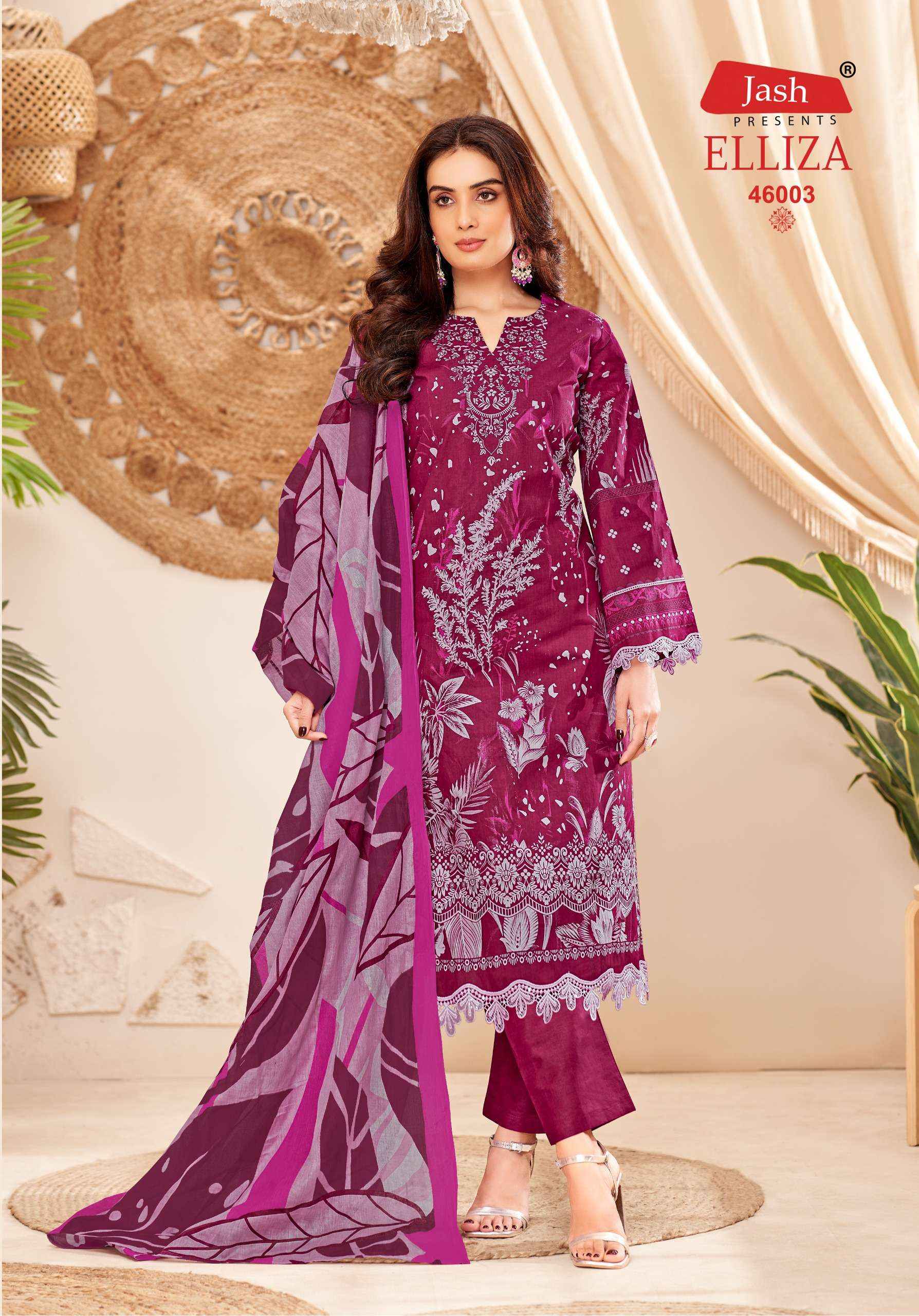 Jash Elliza Vol 46 Cotton Dress Material 10 pcs Catalogue
