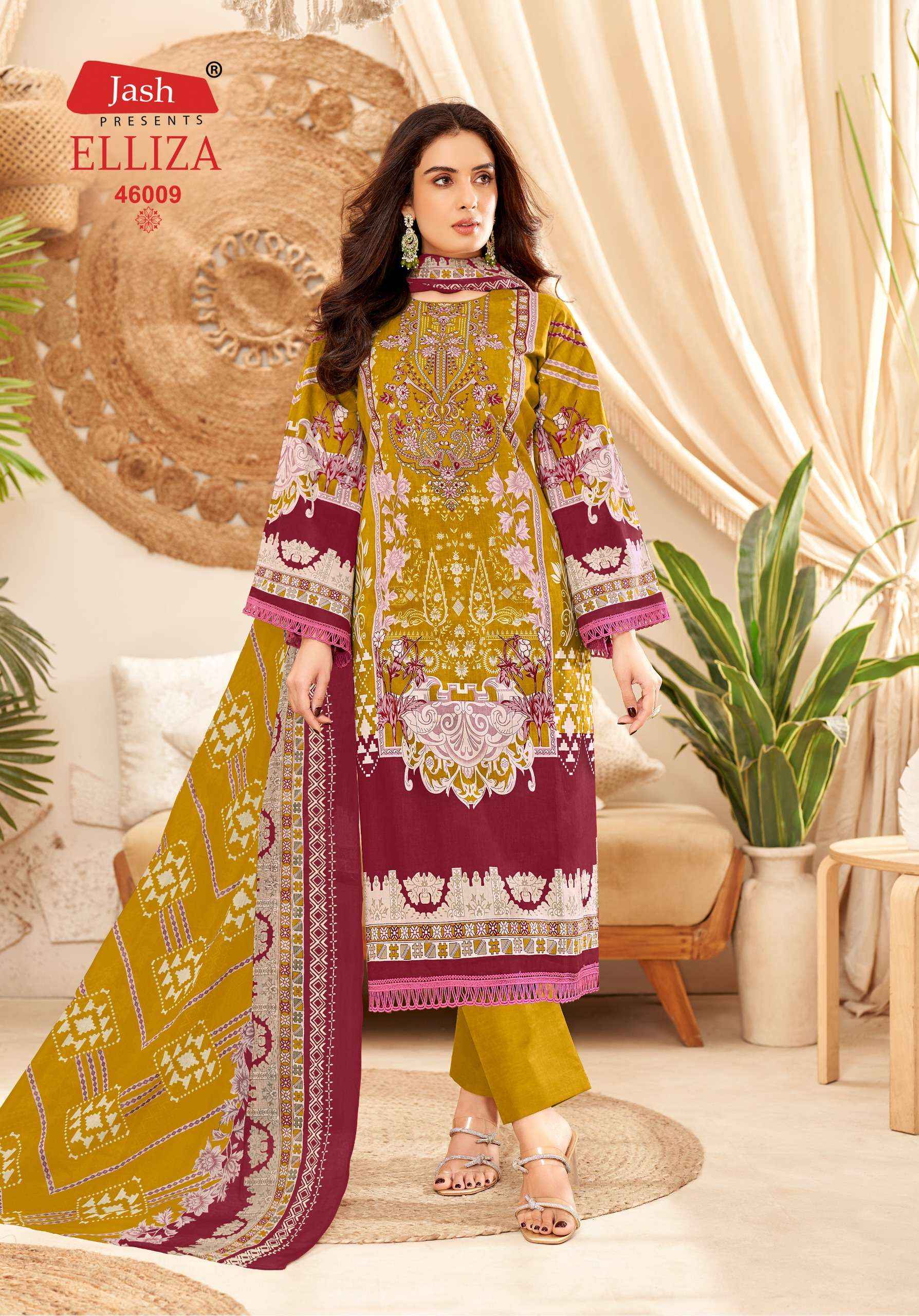 Jash Elliza Vol 46 Cotton Dress Material 10 pcs Catalogue