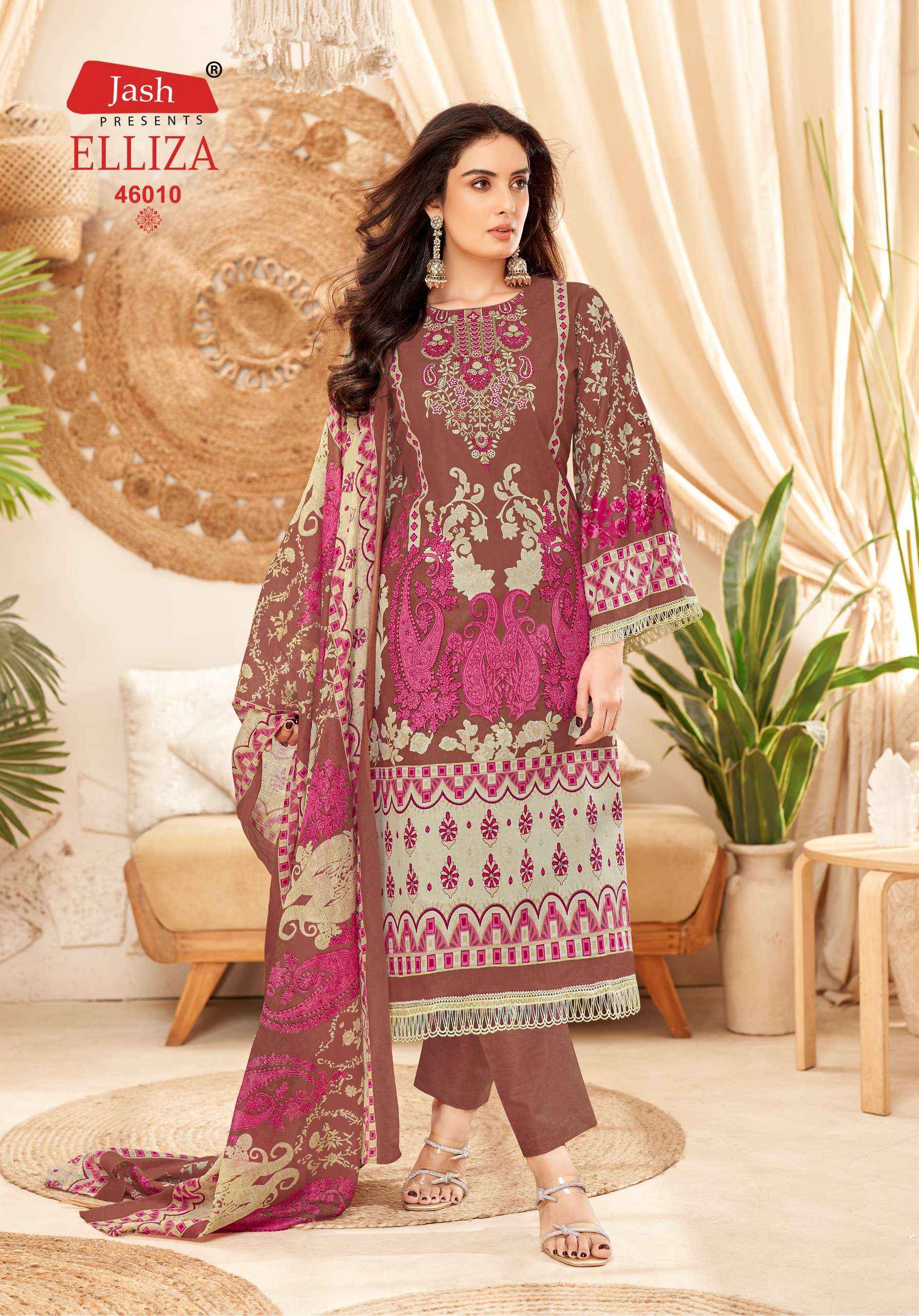 Jash Elliza Vol 46 Cotton Dress Material 10 pcs Catalogue