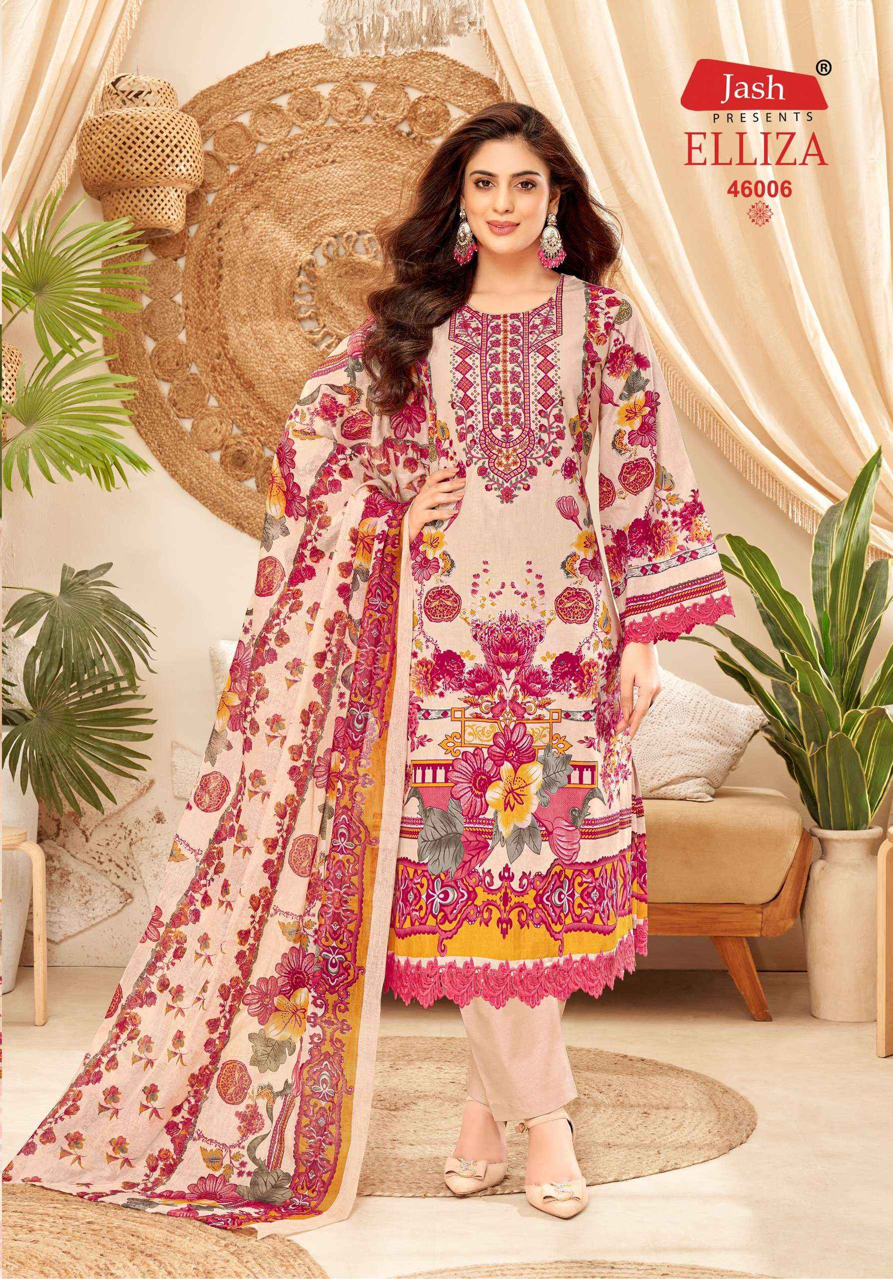 Jash Elliza Vol 46 Cotton Dress Material 10 pcs Catalogue