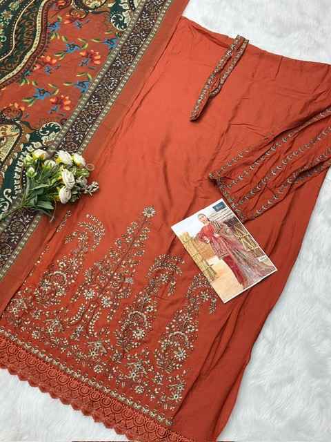 Jihan 3585 Rayon Cotton Dress Material 5 pcs Catalogue