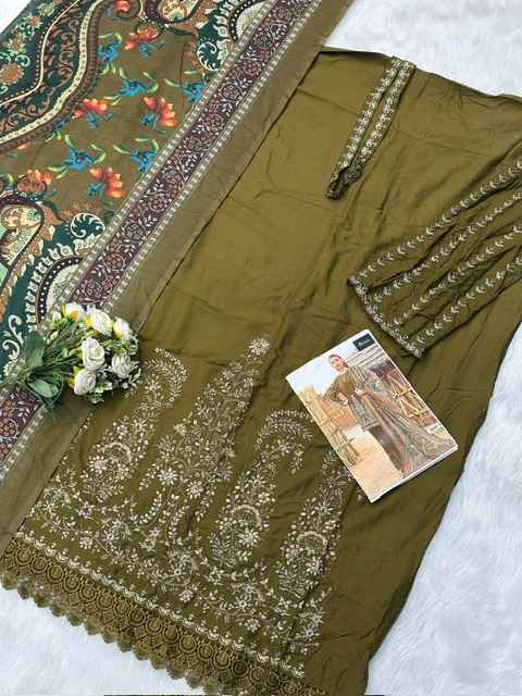 Jihan 3585 Rayon Cotton Dress Material 5 pcs Catalogue