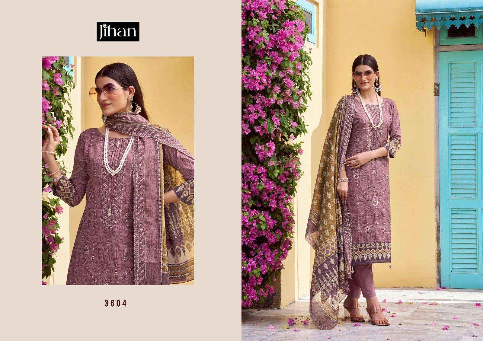Jihan Bin Saeed Vol 17 Cotton Dress Material 4 pcs Catalogue