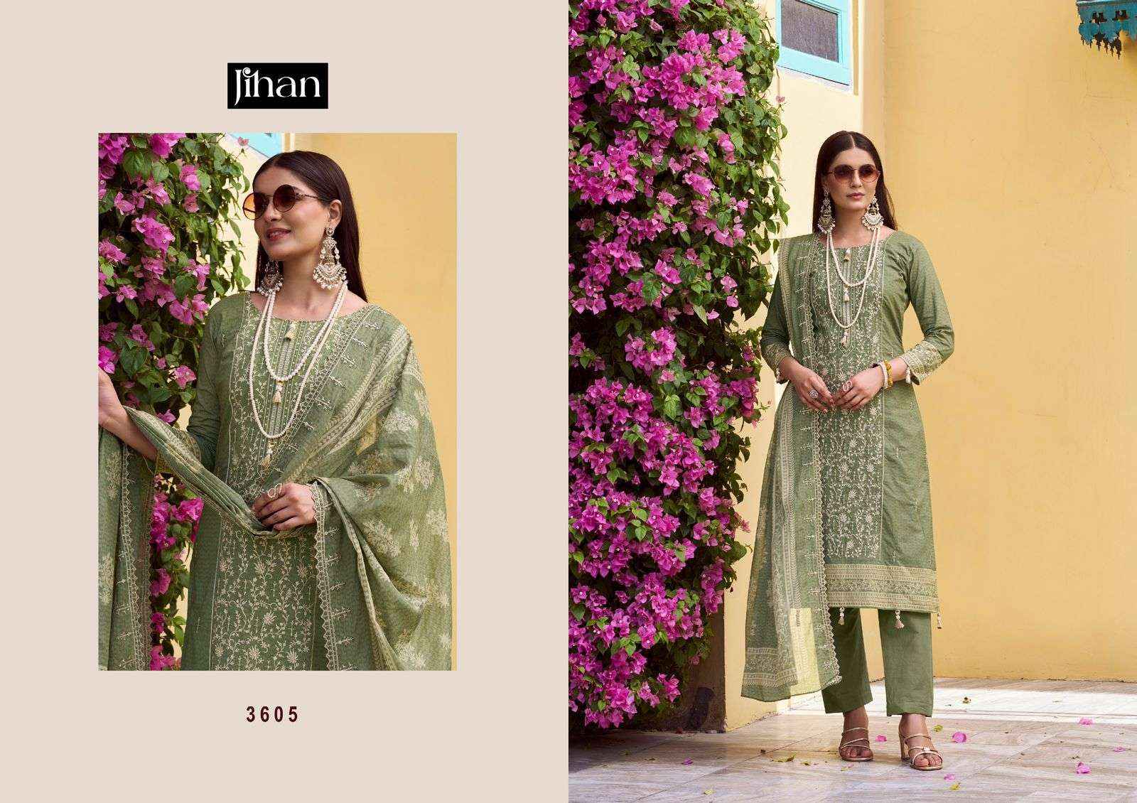 Jihan Bin Saeed Vol 17 Cotton Dress Material 4 pcs Catalogue