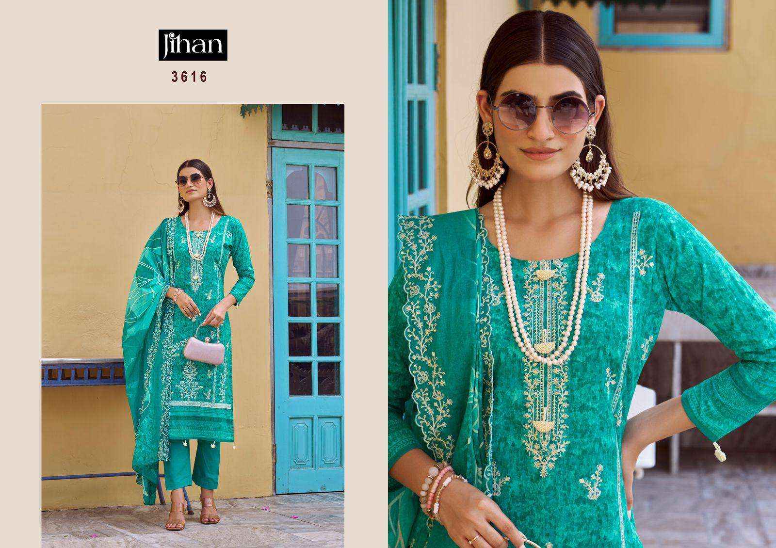 Jihan Bin Saeed Vol 17 Cotton Dress Material 4 pcs Catalogue