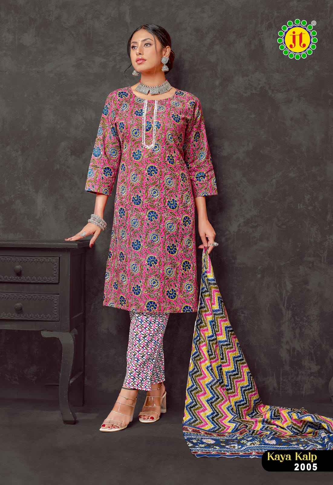 Jt Kaya Kalp Vol 2 Readymade Cotton Dress 8 pcs Catalogue