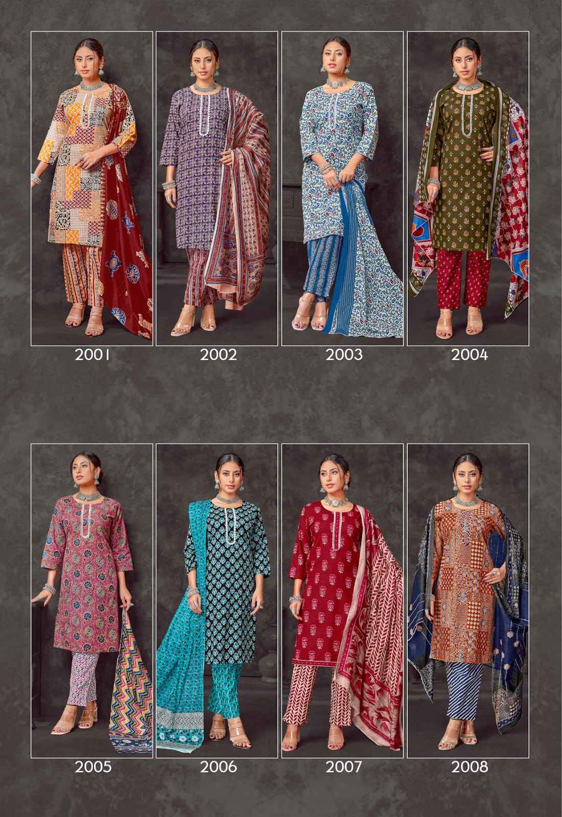 Jt Kaya Kalp Vol 2 Readymade Cotton Dress 8 pcs Catalogue