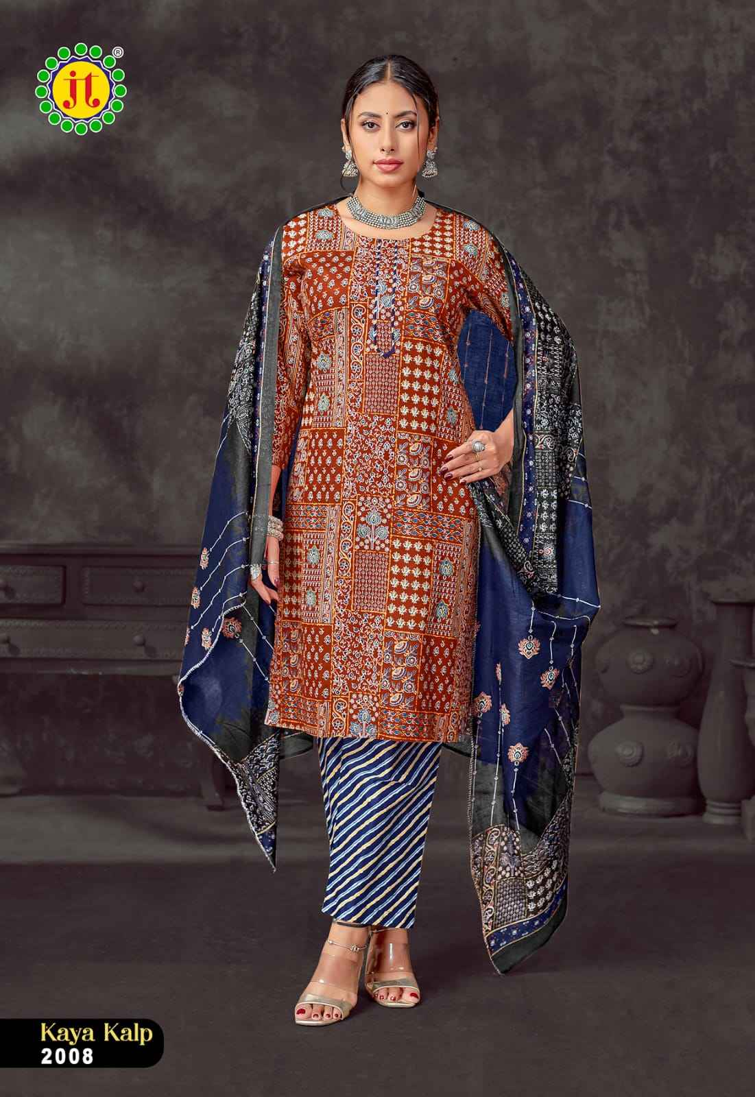Jt Kaya Kalp Vol 2 Readymade Cotton Dress 8 pcs Catalogue