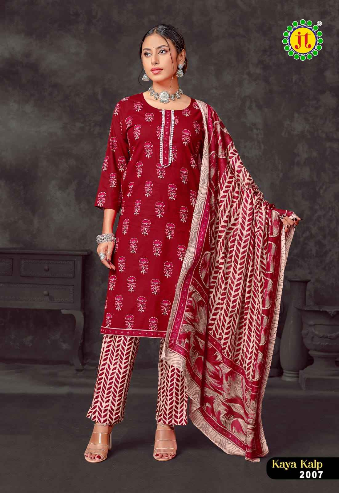 Jt Kaya Kalp Vol 2 Readymade Cotton Dress 8 pcs Catalogue
