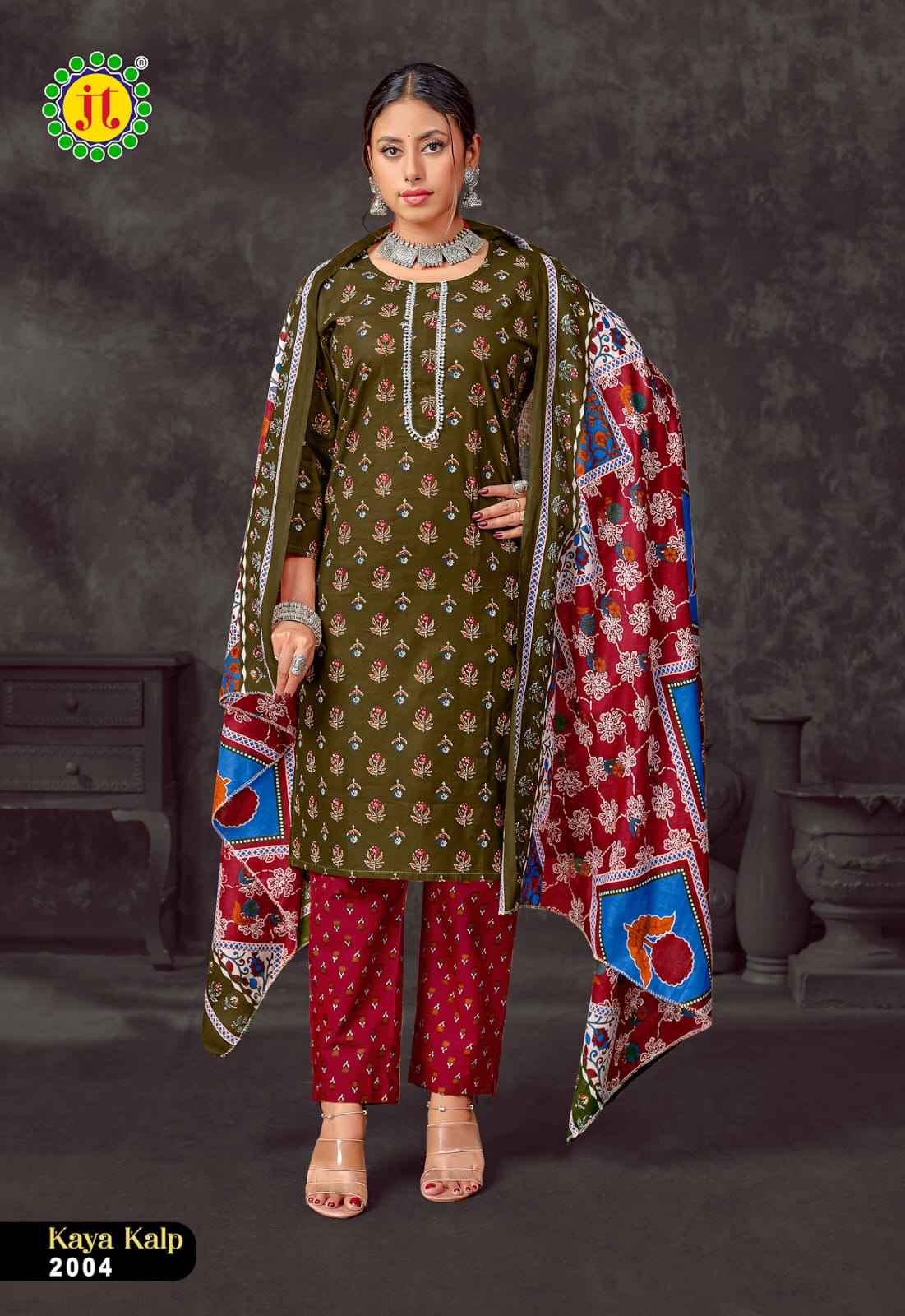 Jt Kaya Kalp Vol 2 Readymade Cotton Dress 8 pcs Catalogue