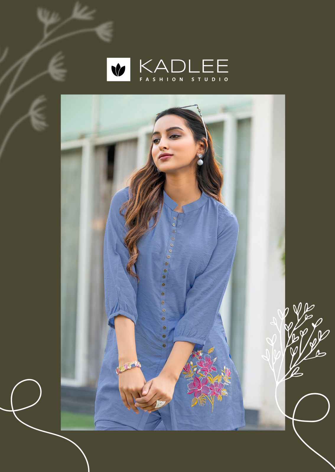 Kadlee Erina Viscouse Co Ord Set 6 pcs Catalogue
