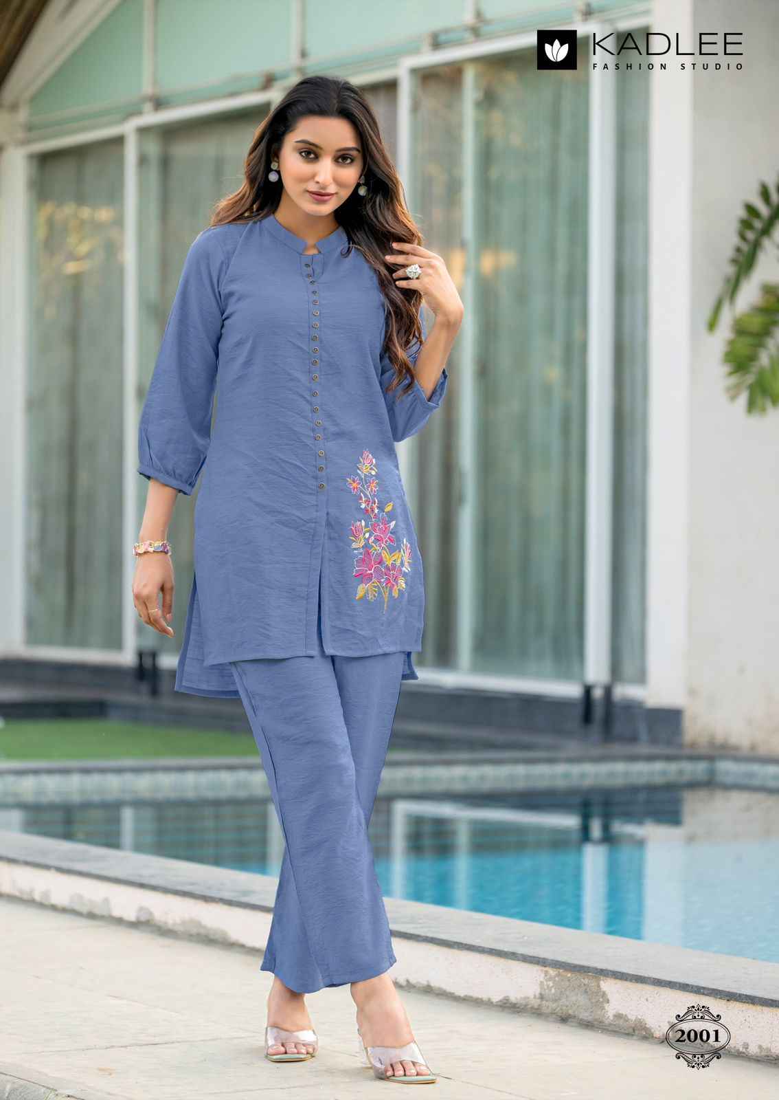 Kadlee Erina Viscouse Co Ord Set 6 pcs Catalogue