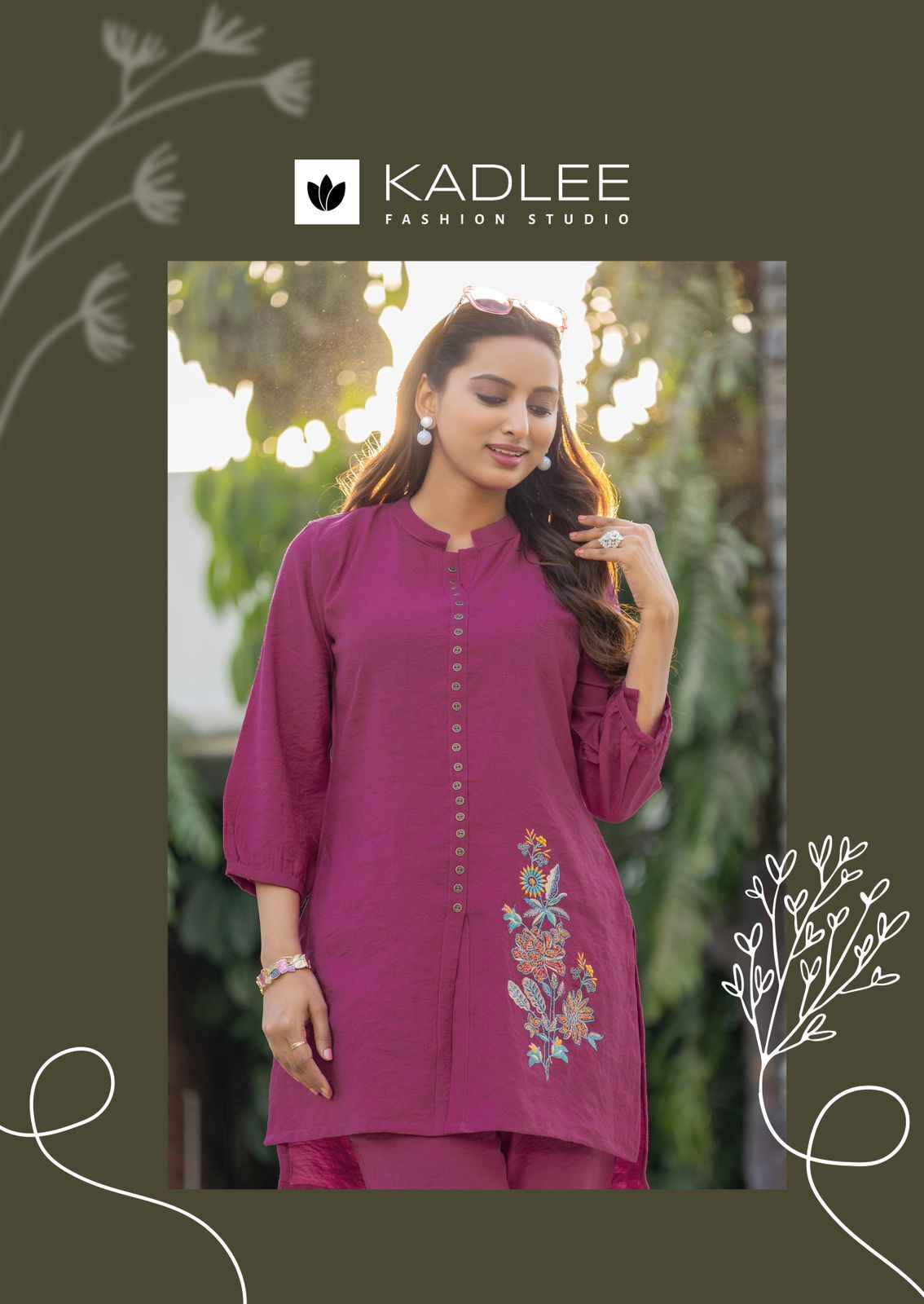 Kadlee Erina Viscouse Co Ord Set 6 pcs Catalogue