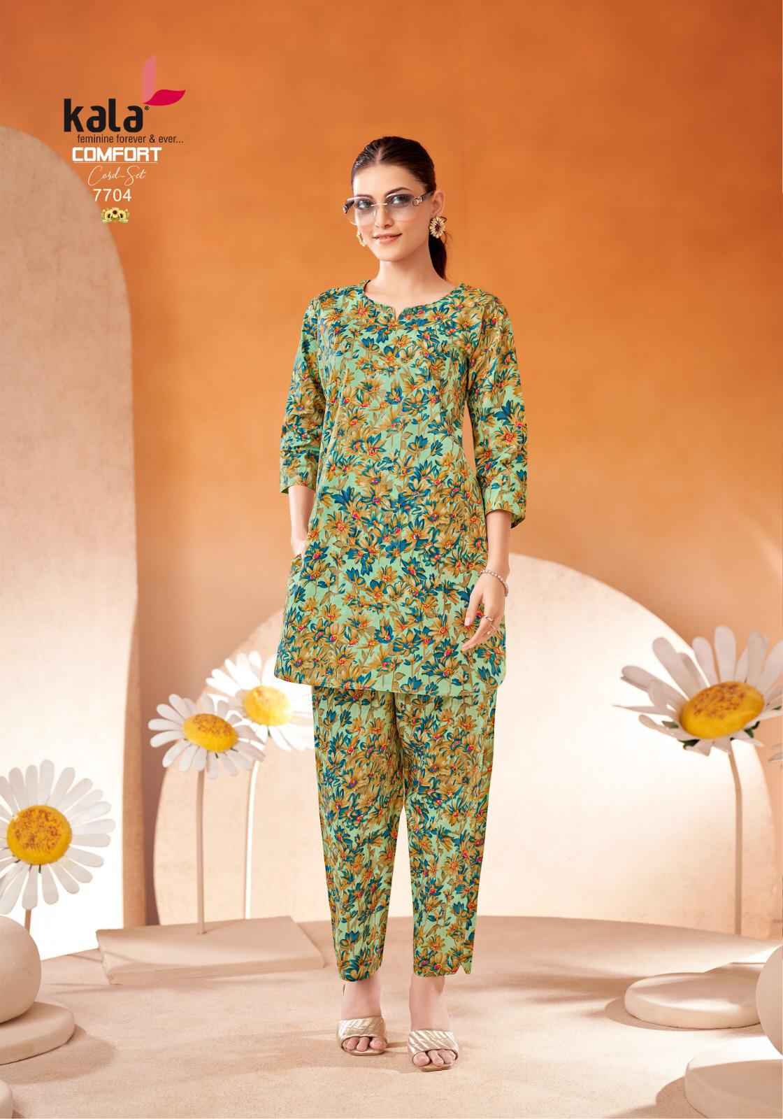 Kala Comfort Vol 2 Cotton Co Ord Set 12 pcs Catalogue