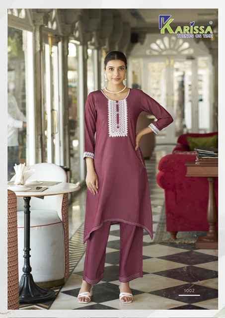 Karissa Aditi Denim Co Ord Set 4 pcs Catalogue