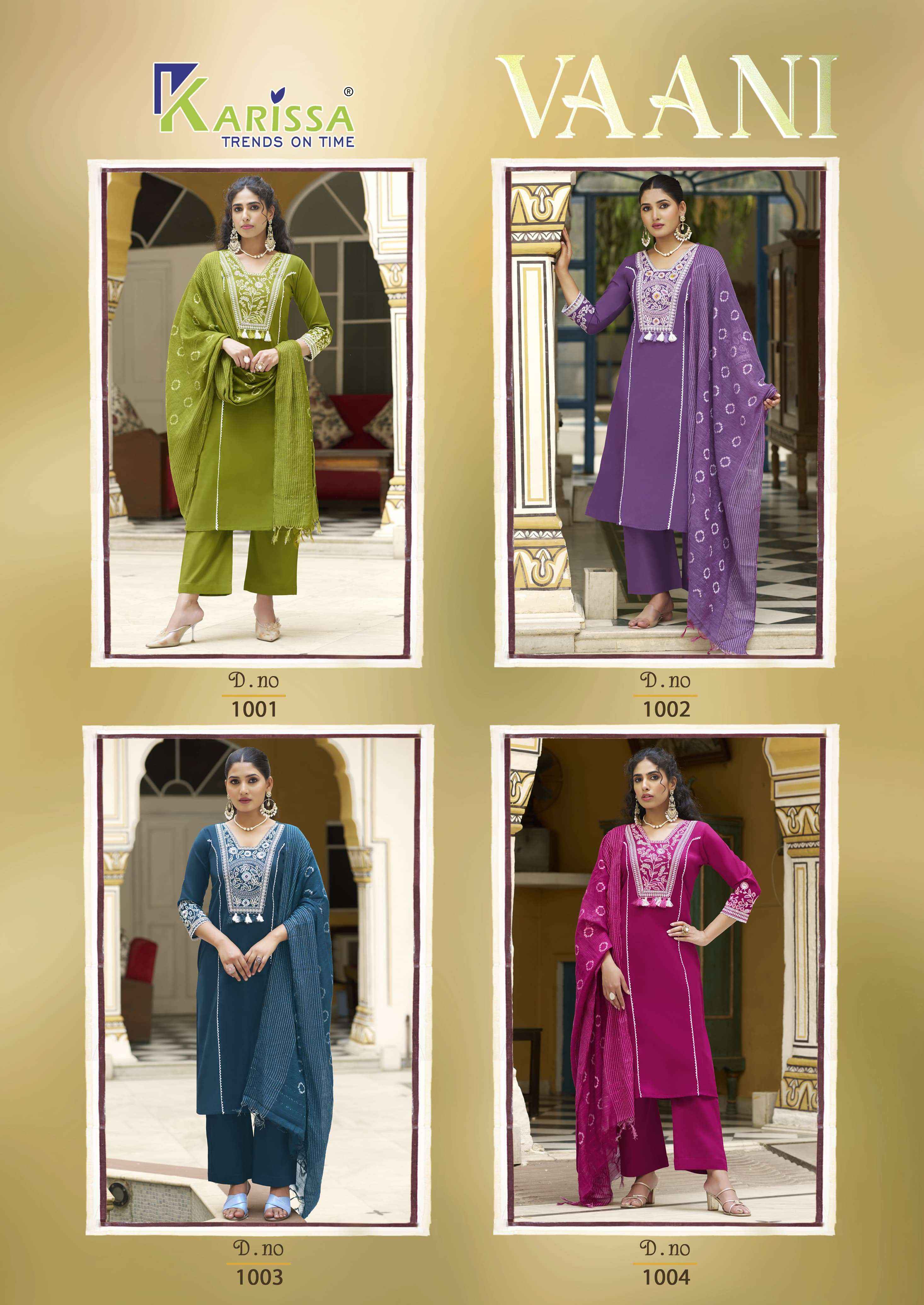 Karissa Vaani Linen Cotton Kurti Combo 4 pcs Catalogue