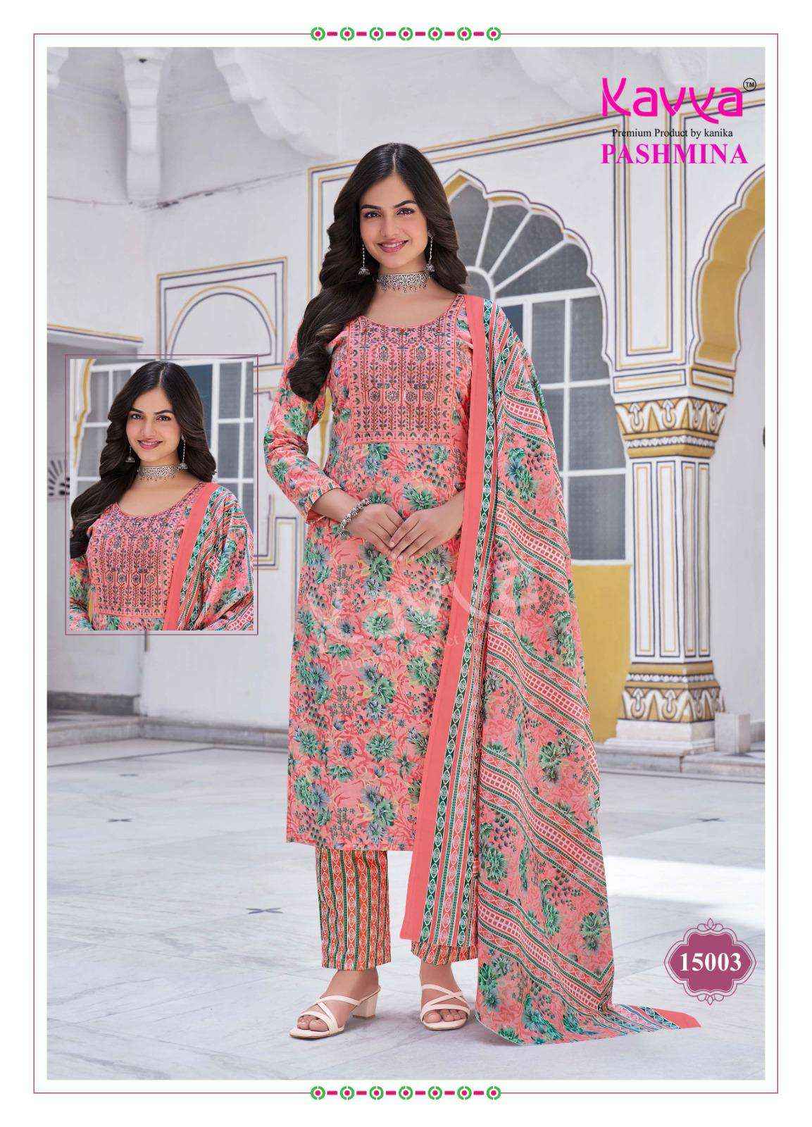 Kavya Pashmina Vol 15 Cotton Kurti Combo 10 pcs Catalogue