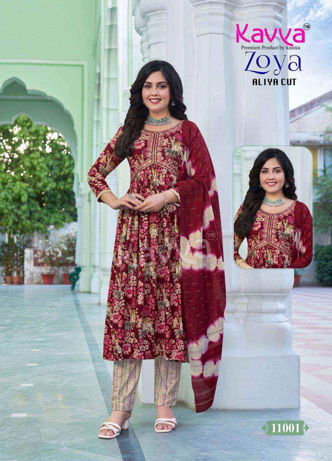Kavya Zoya Vol 11 Rayon Kurti Combo 10 pcs Catalogue