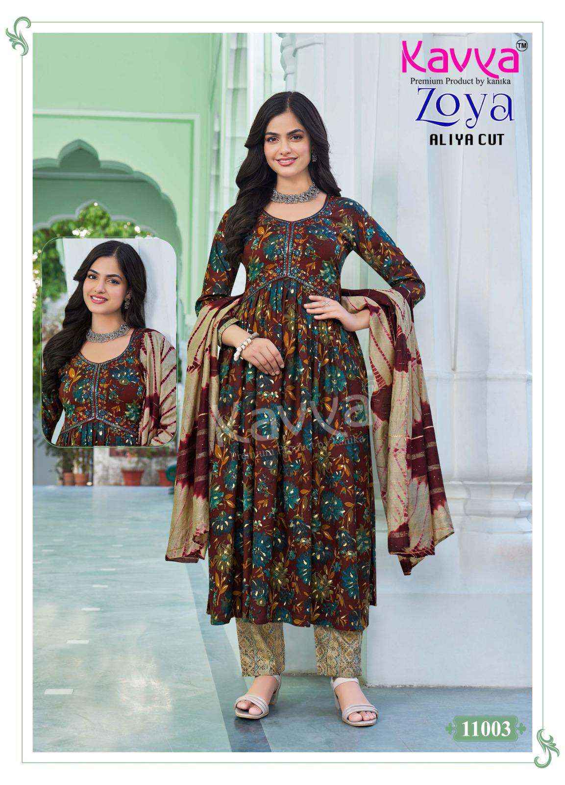 Kavya Zoya Vol 11 Rayon Kurti Combo 10 pcs Catalogue