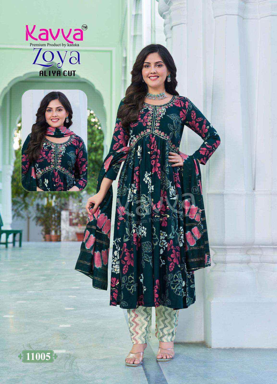 Kavya Zoya Vol 11 Rayon Kurti Combo 10 pcs Catalogue