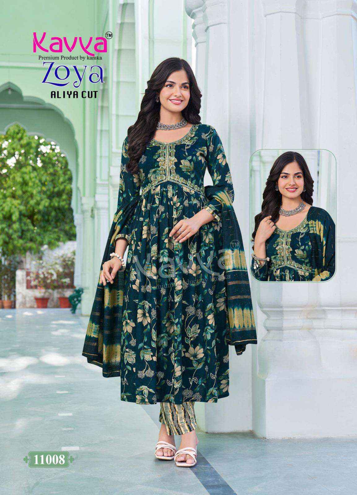 Kavya Zoya Vol 11 Rayon Kurti Combo 10 pcs Catalogue