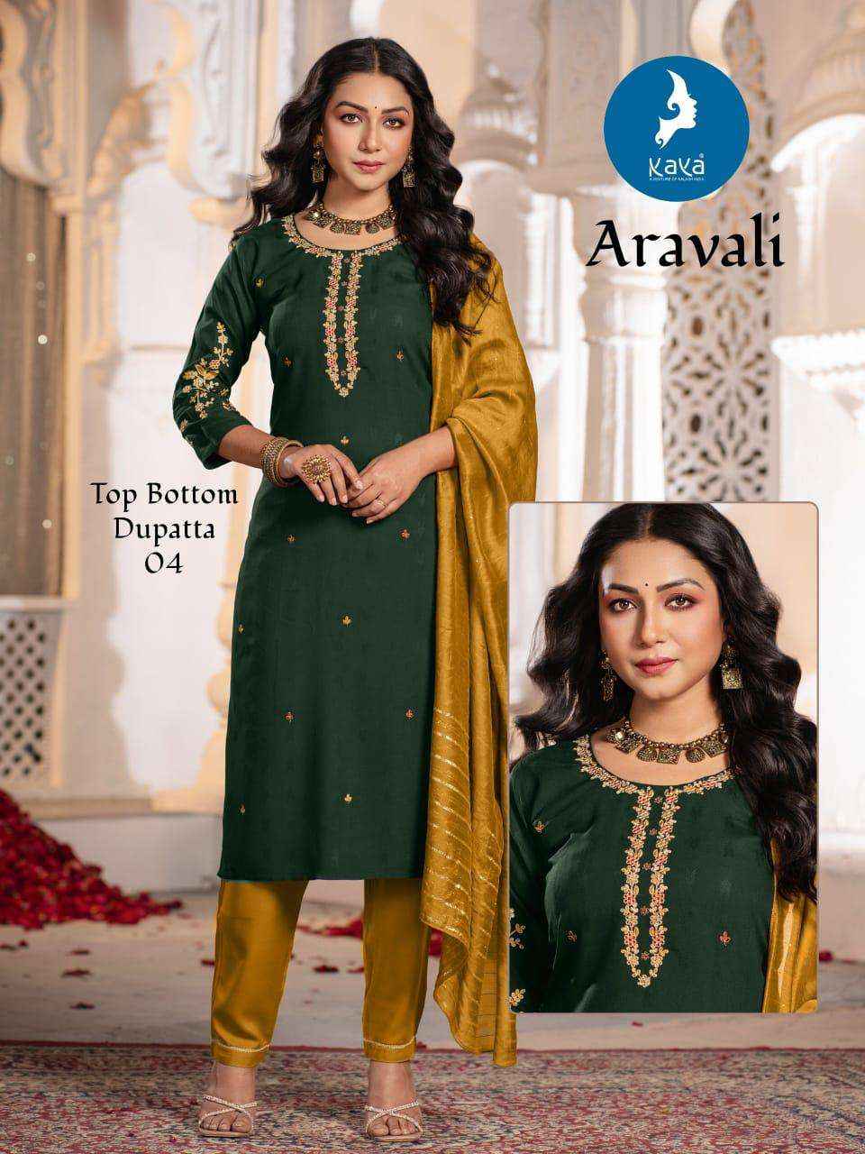 Kaya Aravali Rayon Kurti Combo 6 pcs Catalogue