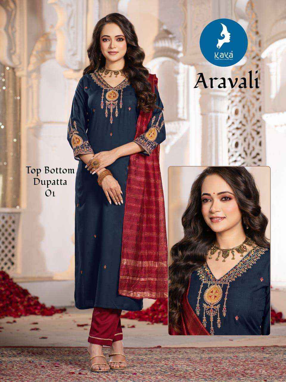 Kaya Aravali Rayon Kurti Combo 6 pcs Catalogue