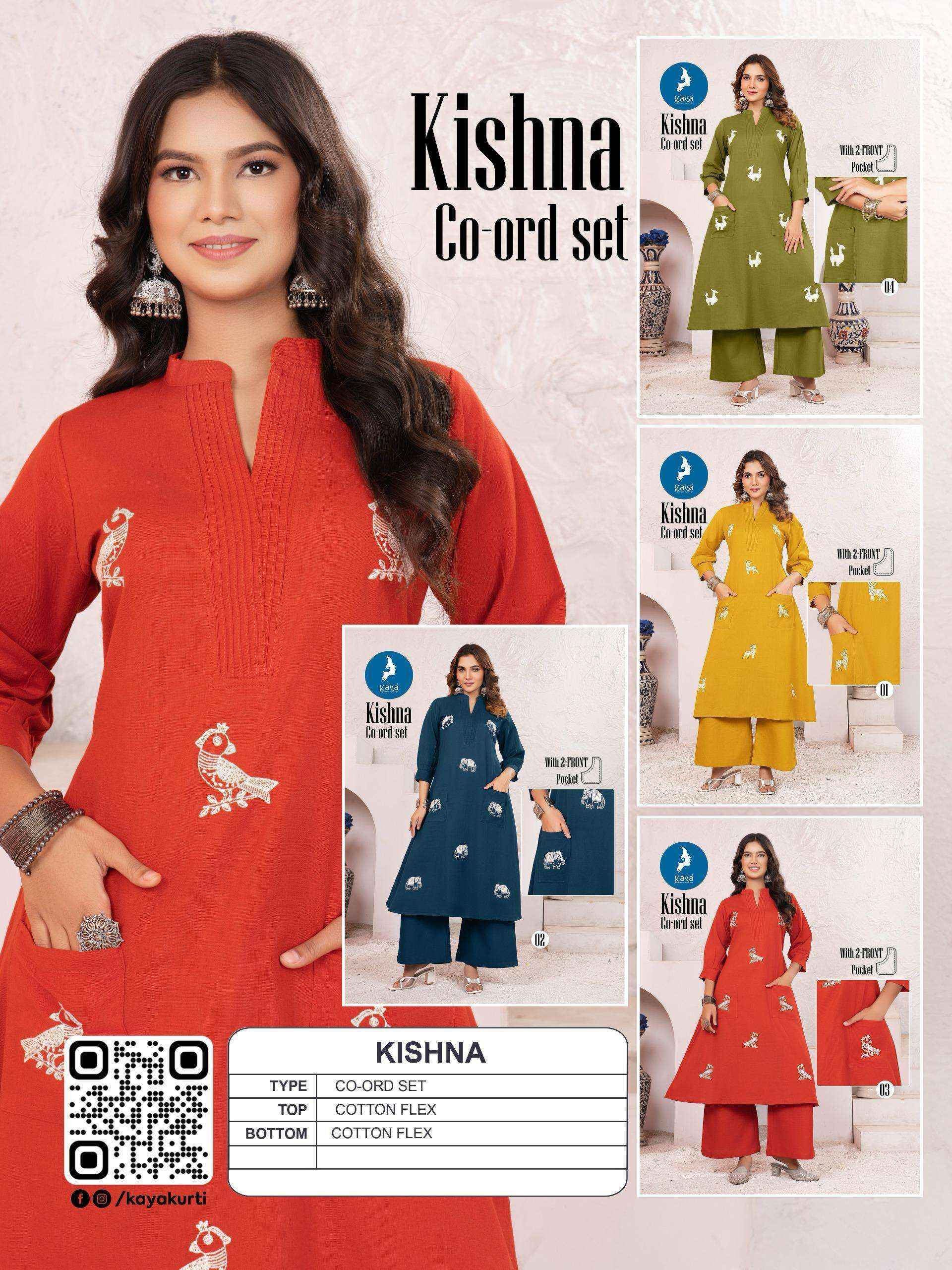 Kaya Kishna Cotton Kurti With Bottom 4 pcs Catalogue