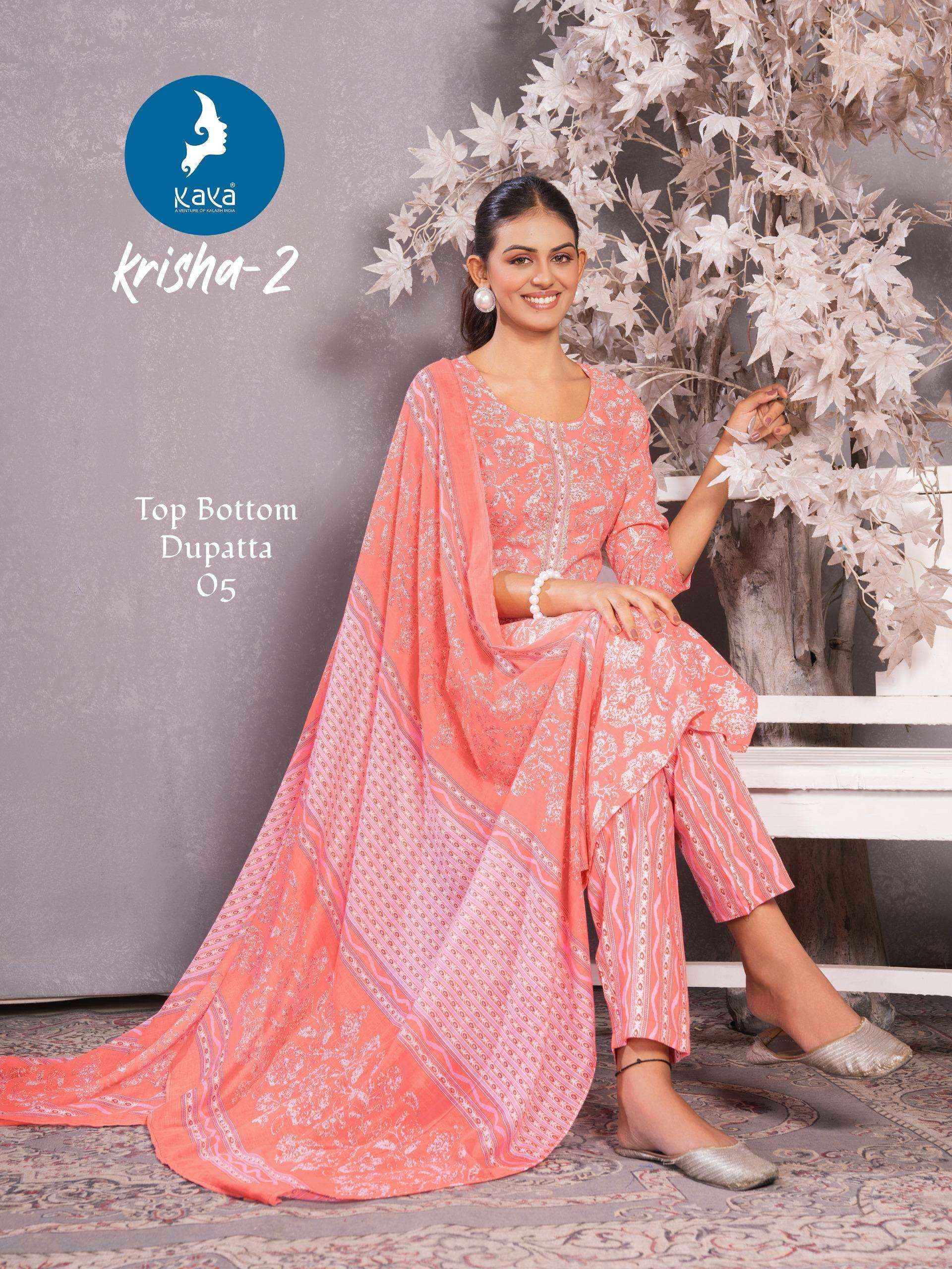 Kaya krisha vol 2 Cotton Kurti Combo 6 pcs Catalogue