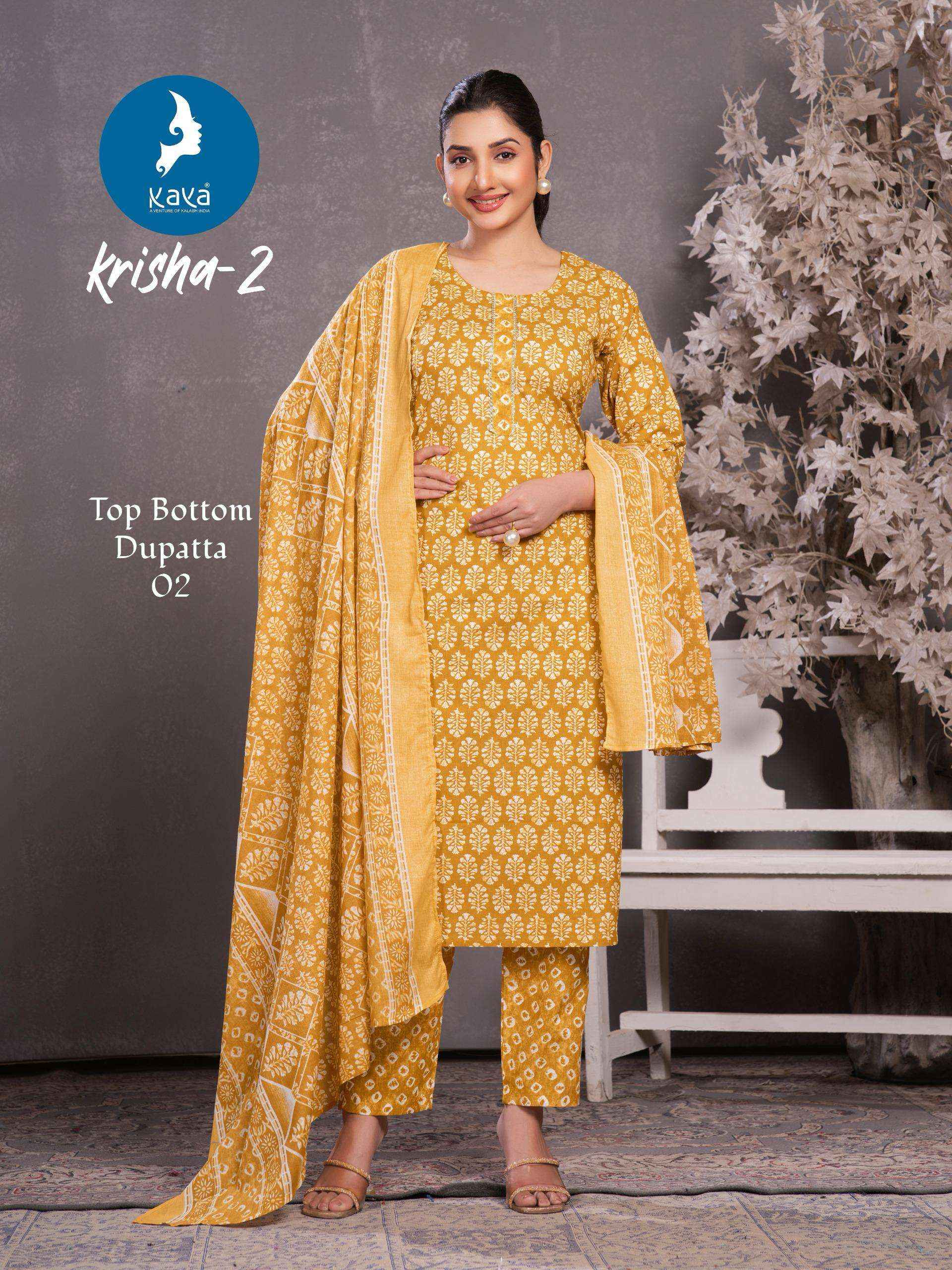 Kaya krisha vol 2 Cotton Kurti Combo 6 pcs Catalogue