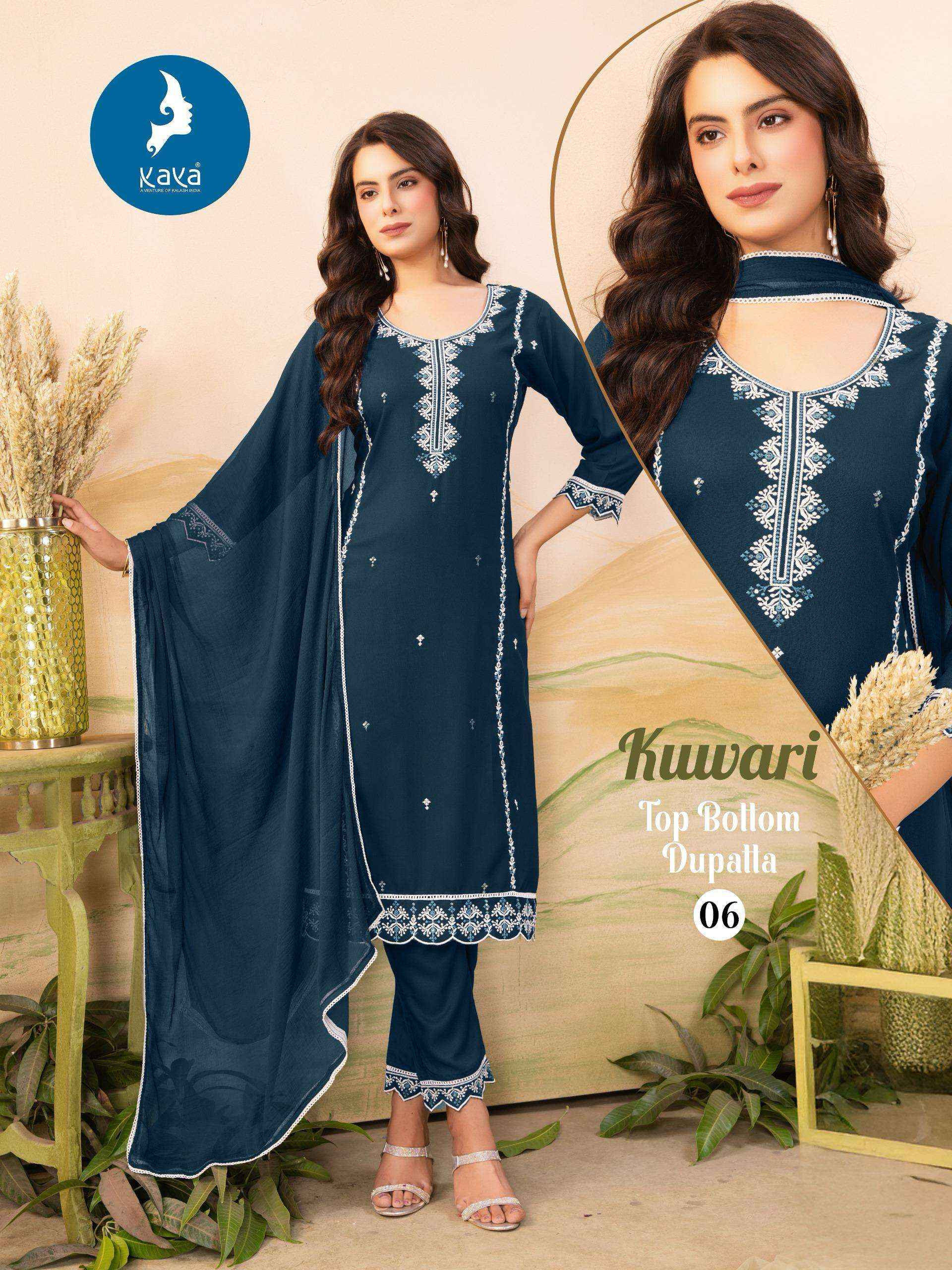 Kaya Kuwari Rayon Kurti Combo 6 pcs Catalogue