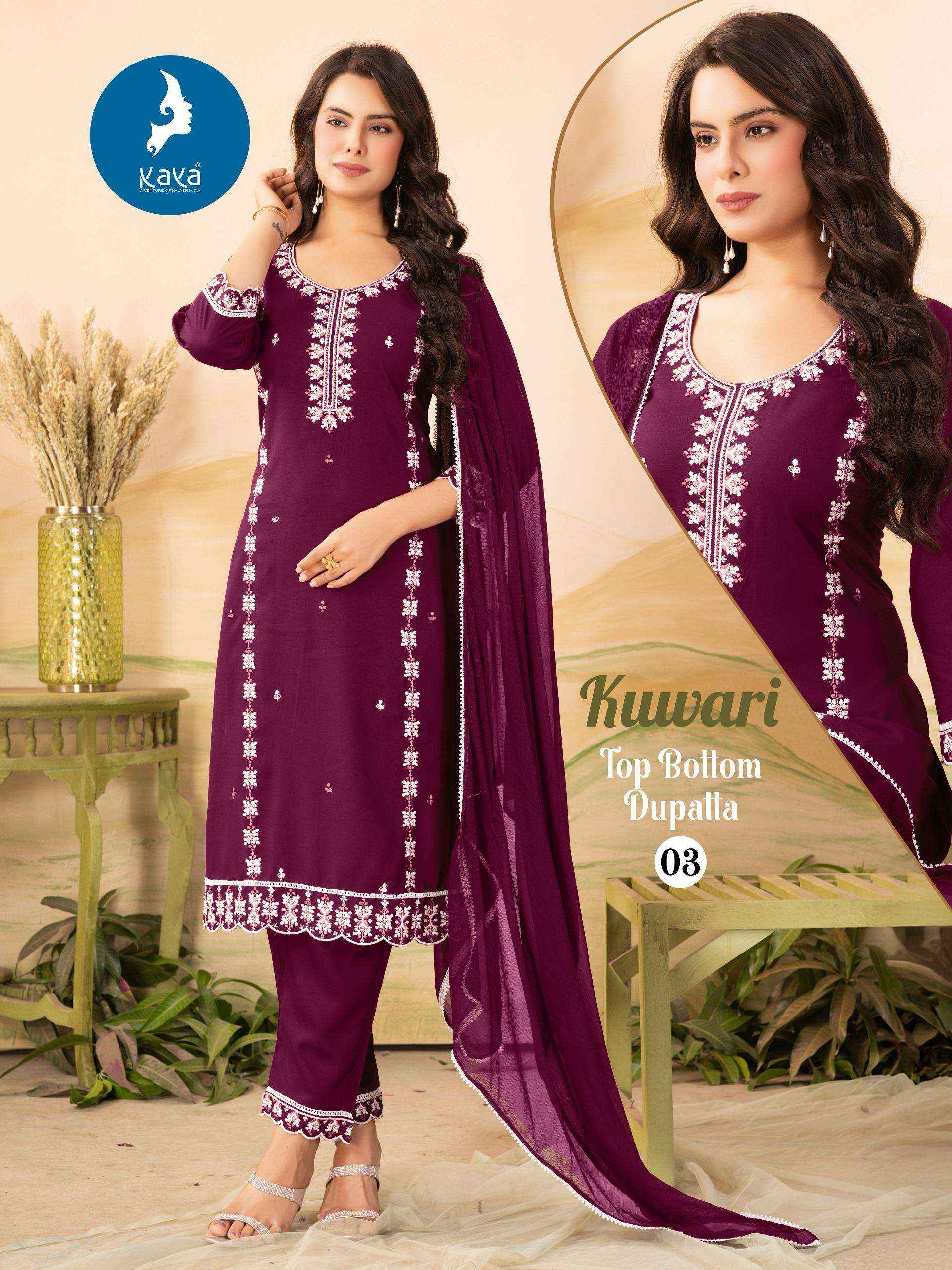Kaya Kuwari Rayon Kurti Combo 6 pcs Catalogue