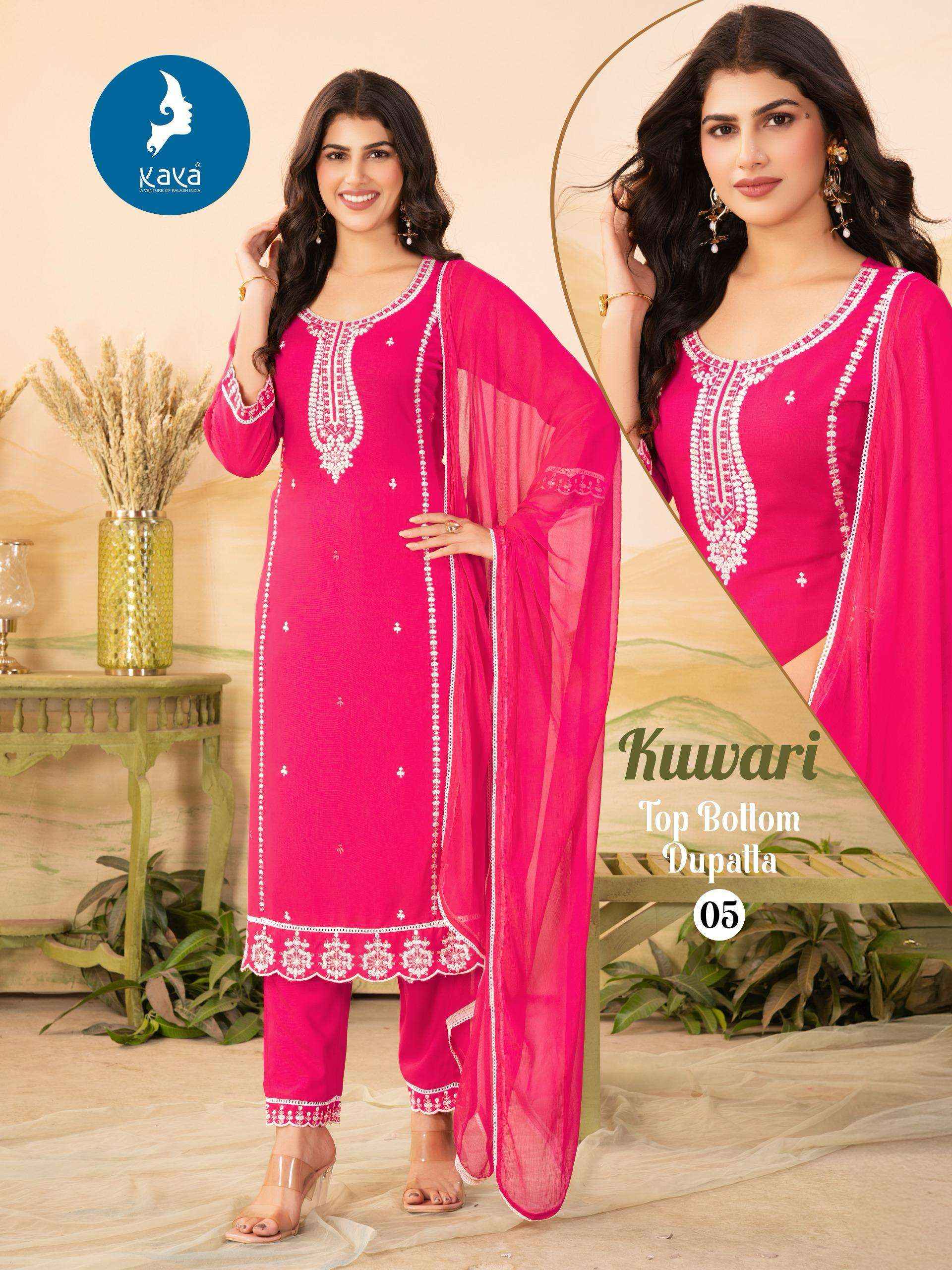 Kaya Kuwari Rayon Kurti Combo 6 pcs Catalogue