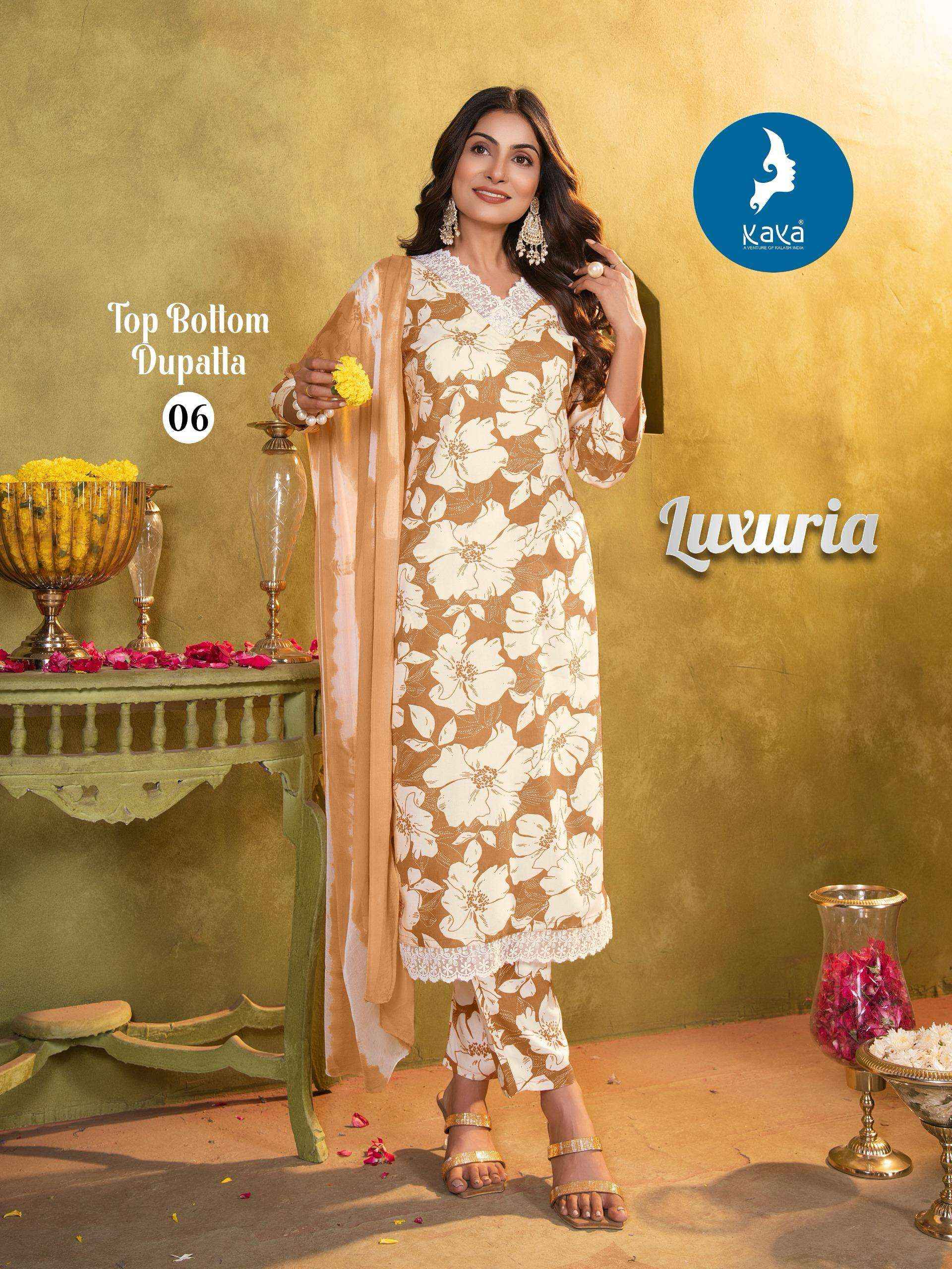 Kaya Luxuria Rayon Kurti Combo 6 pcs Catalogue