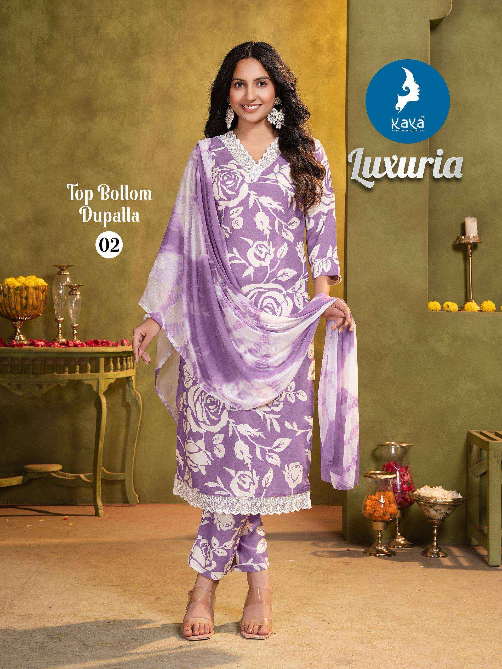 Kaya Luxuria Rayon Kurti Combo 6 pcs Catalogue