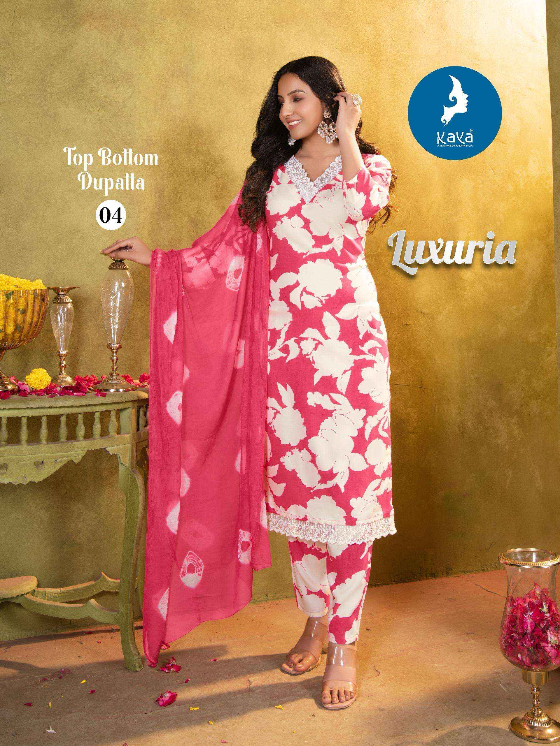 Kaya Luxuria Rayon Kurti Combo 6 pcs Catalogue